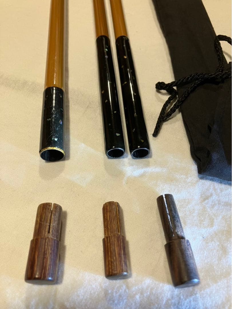 へら竿用竿掛けと玉の柄　貴竜峰　美品