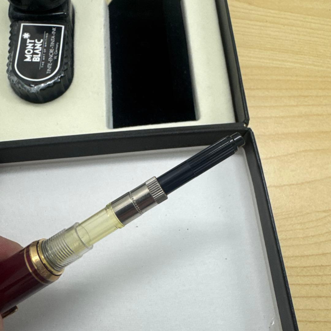 MONT BLANC バーガンディ 万年筆 14金 ペン先