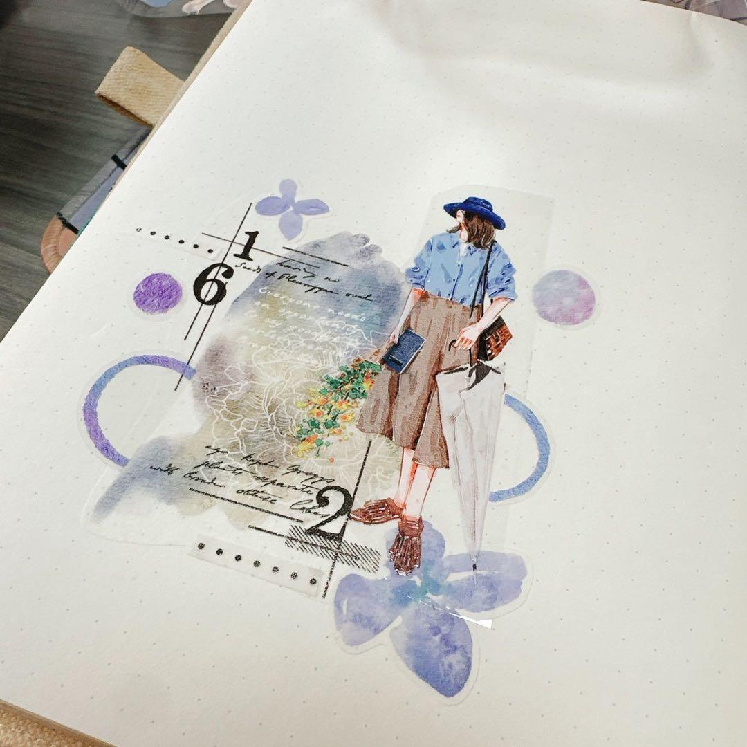 如你所愿文创《花莳—印记》海外マスキングテープ　マステ 【2323】