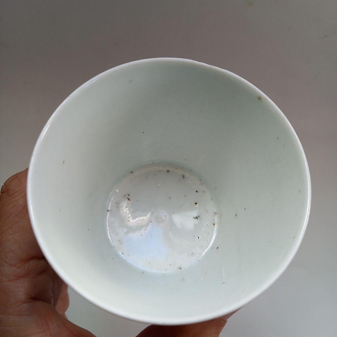 古伊万里　白磁　そば猪口　ソバ猪口　江戸骨董