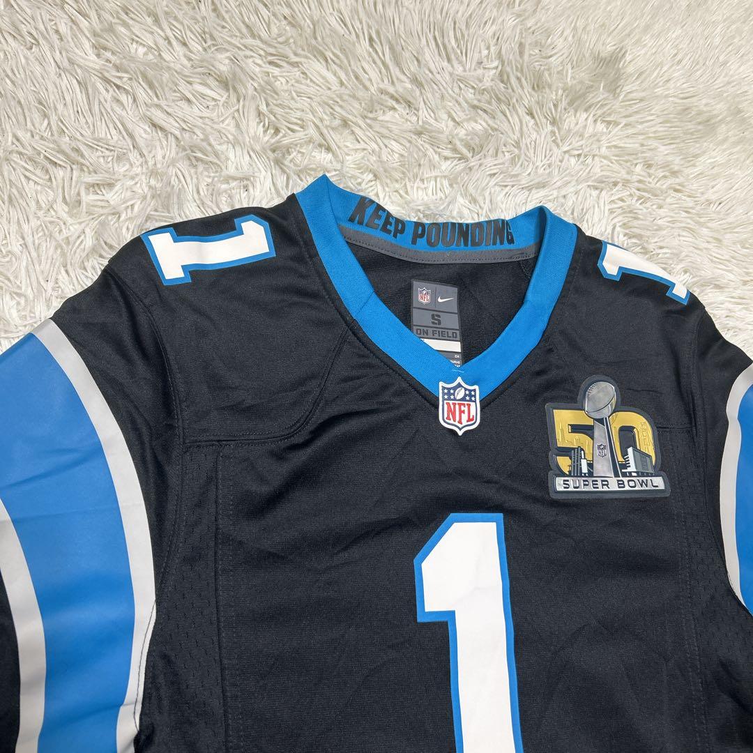 NIKE NFL カロライナ•パンサーズ　ニュートン　ゲームシャツ　S