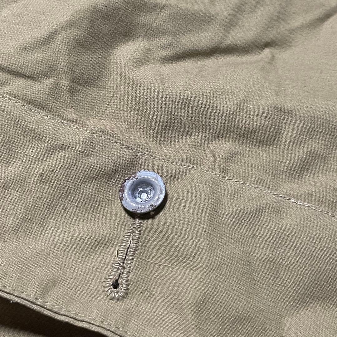 フランス軍　軍幕　ポンチョ 4枚セット　木製ペグ8本　デザート