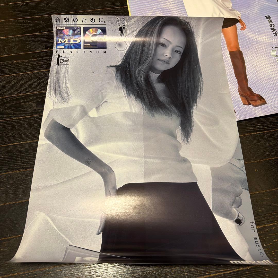 安室奈美恵　12種類　A2サイズ　ポスター　当時品　マクセル　非売品