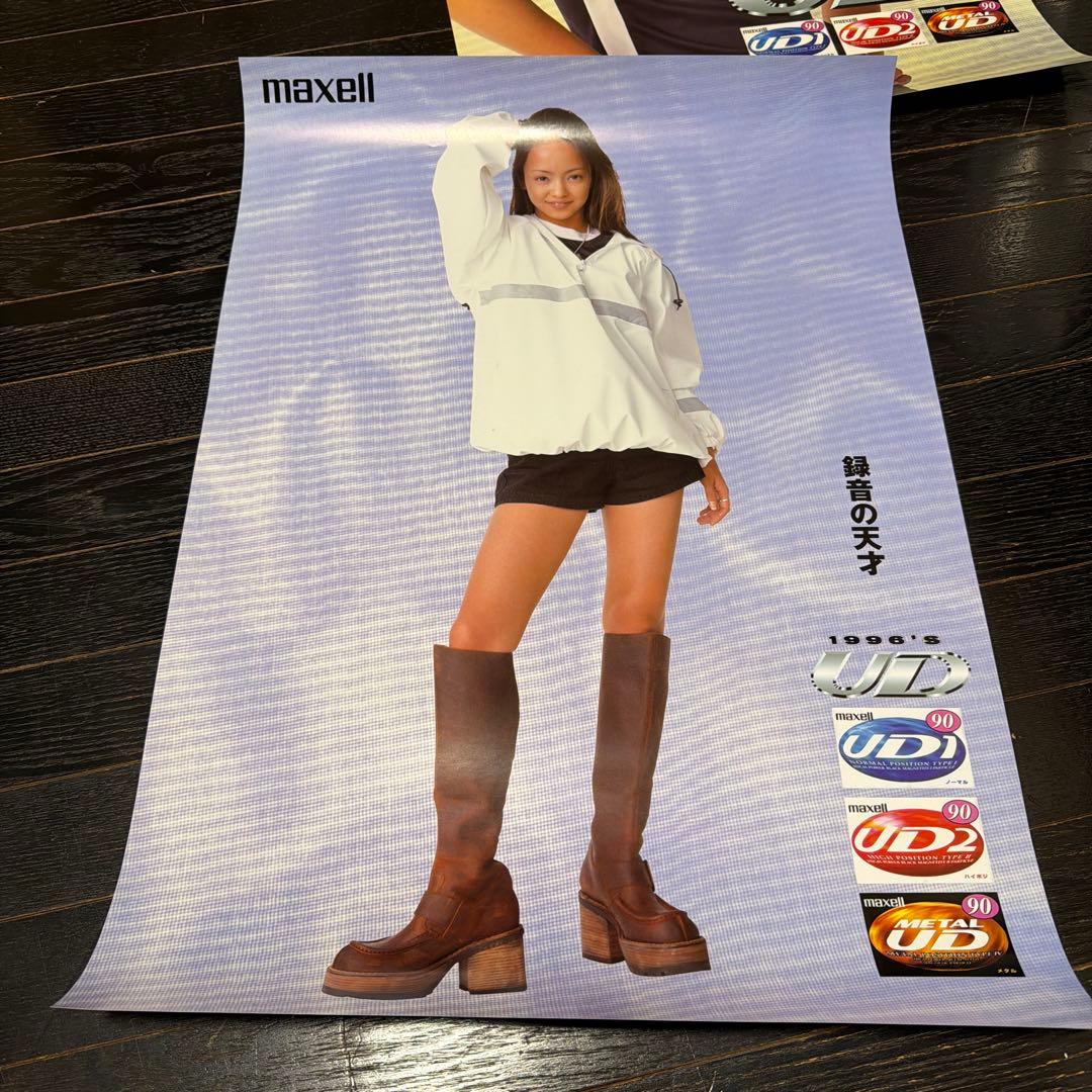 安室奈美恵　12種類　A2サイズ　ポスター　当時品　マクセル　非売品