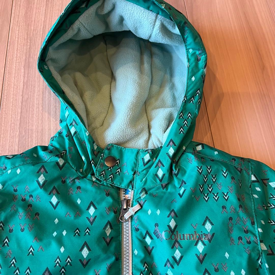 Columbia 子ども用スキーウェア 緑色 xxs 4才-5才