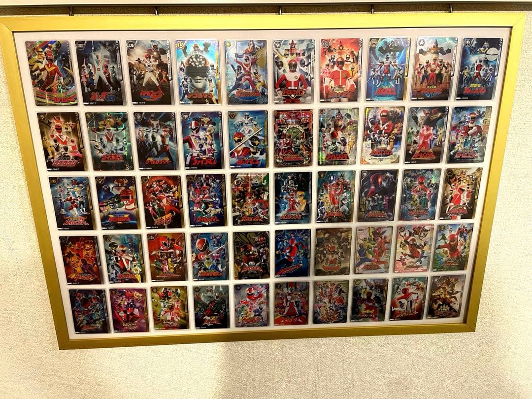 スーパー戦隊 50周年 イタジャガ　コンプリートセット 50枚 フレーム付き