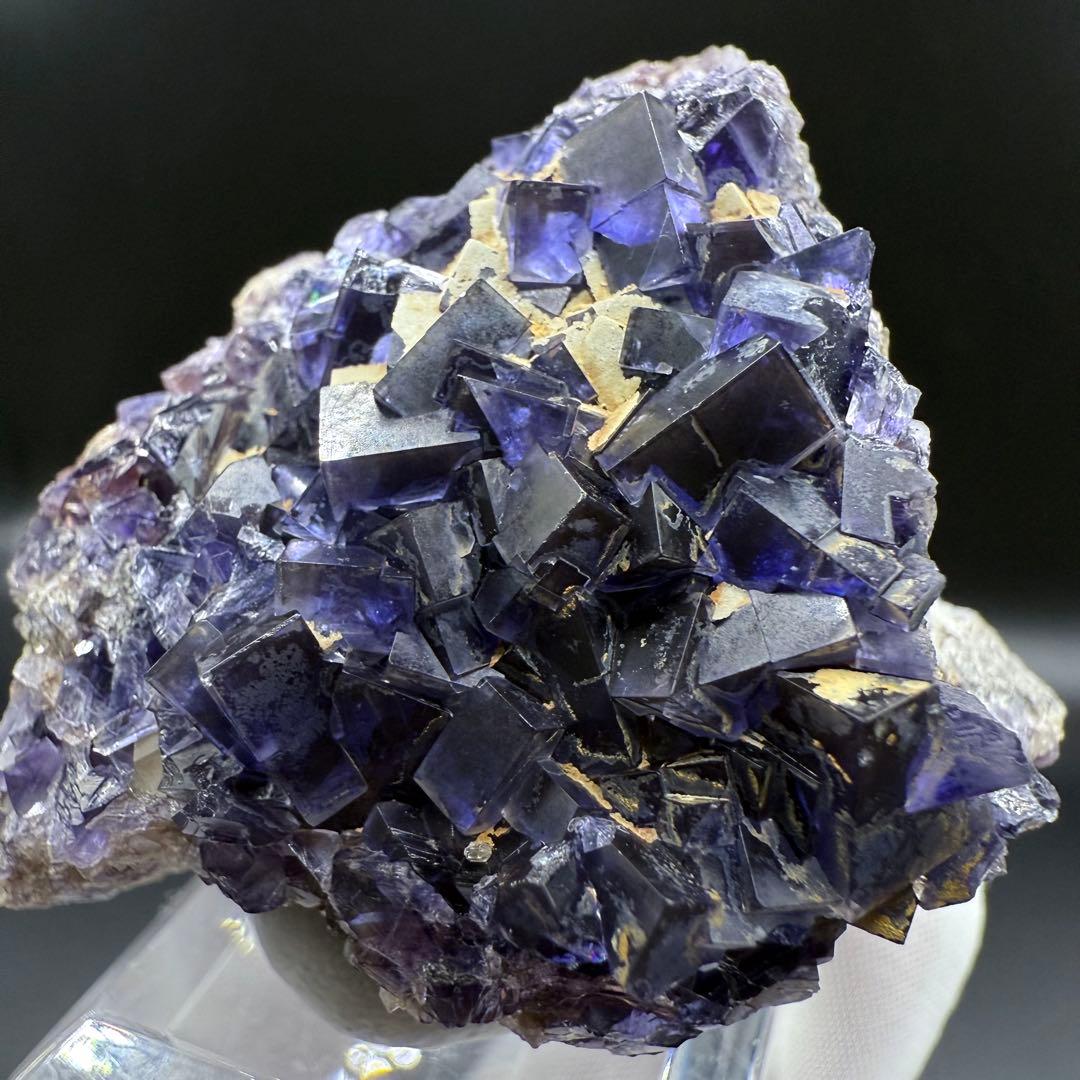 フローライト スペイン DeepBlueHeart Vein産 蛍石 原石 10