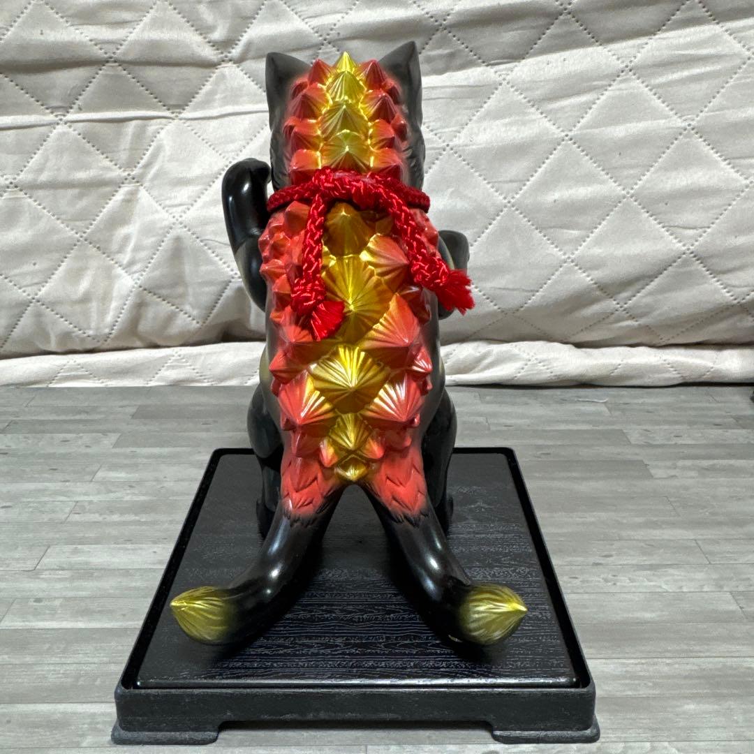 小夏屋　大王ネゴラ　黒招き猫　ソフビ