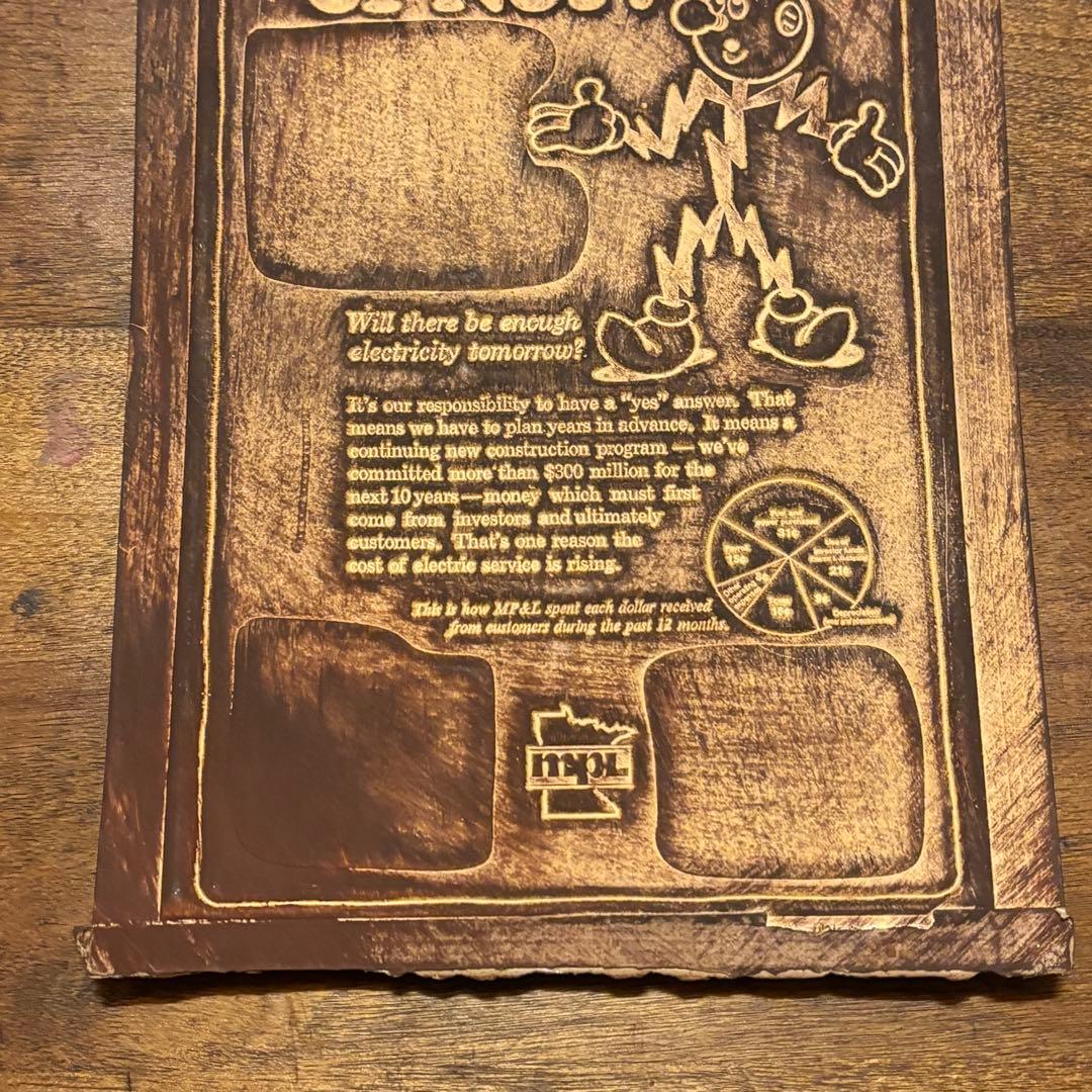 USA VINTAGE Reddy Kilowatt PAPER MOLD ②