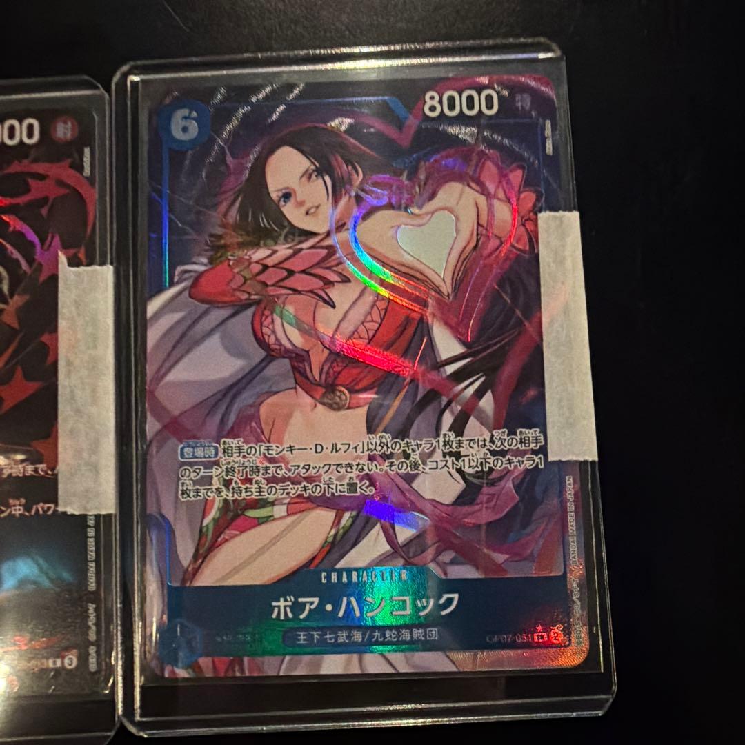 ワンピースカード 3枚セット 自引きしてすぐにスリープに入れて 保管しました