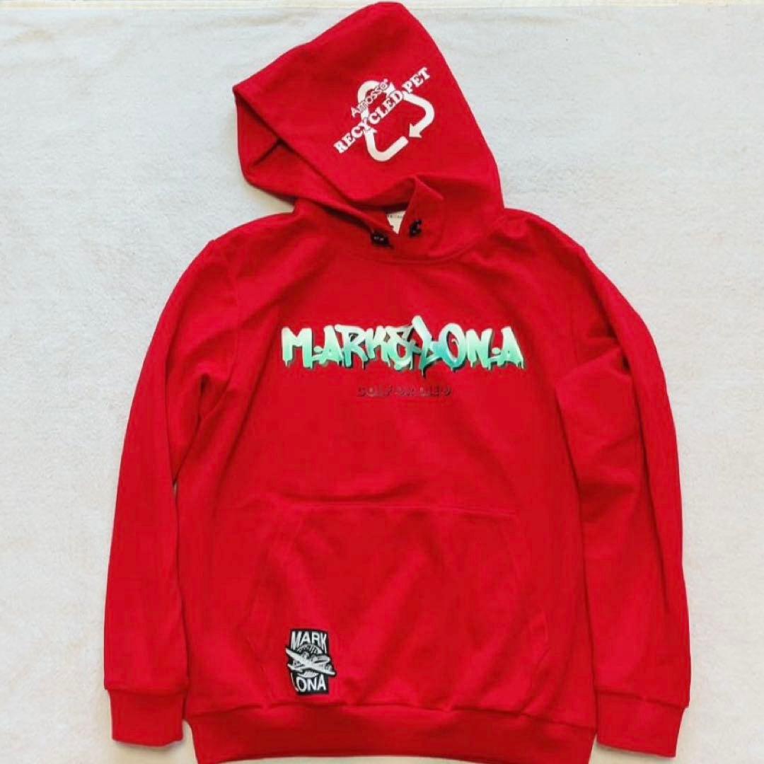 極美品 　近年　マークアンドロナ パーカー Aerosol レッド　XL　50