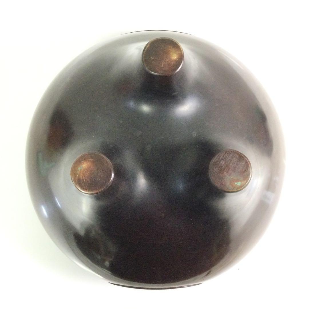 茶道具 朝鮮風炉 唐銅製 銘無し L293