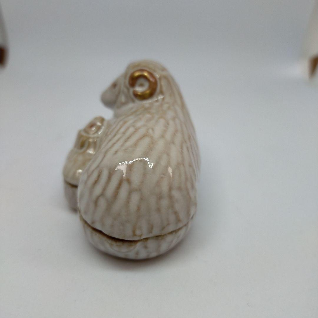 未使用 茶道具 干支未 香合 中村秋峰作 共箱