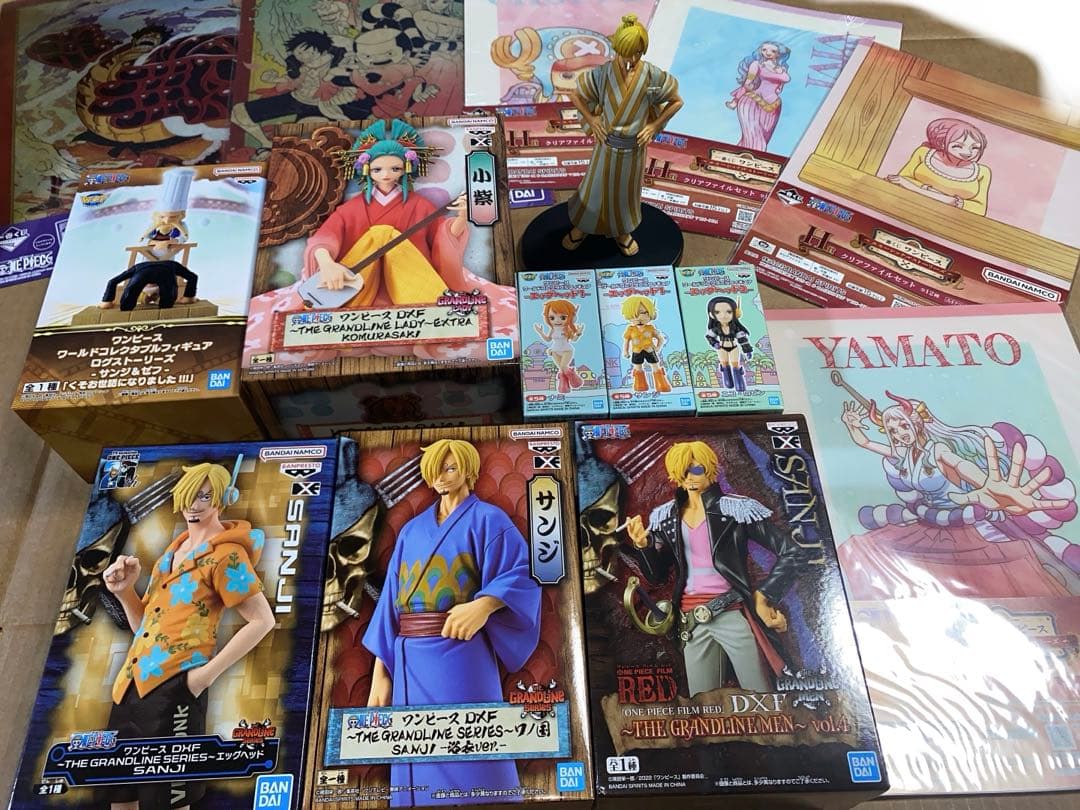 15点 ワンピース フィギュア セット サンジ ヤマト 小紫