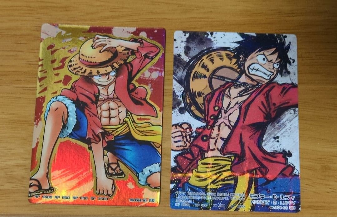 ワンピース　ARカードダス　ルフィ2点