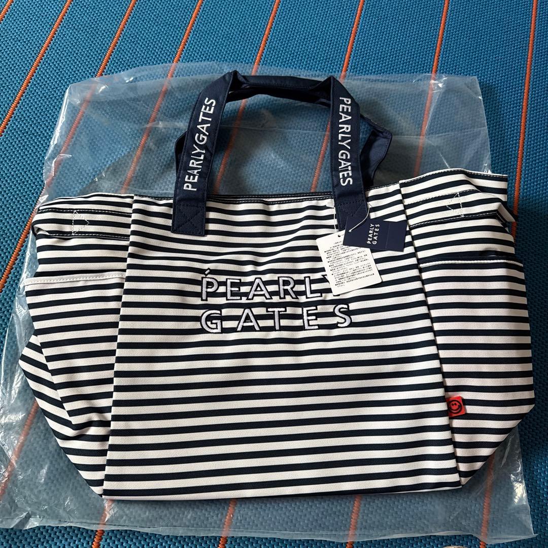 ★新品★PEARLY GATES パーリーゲイツ　ボーダーロッカートートバッグ