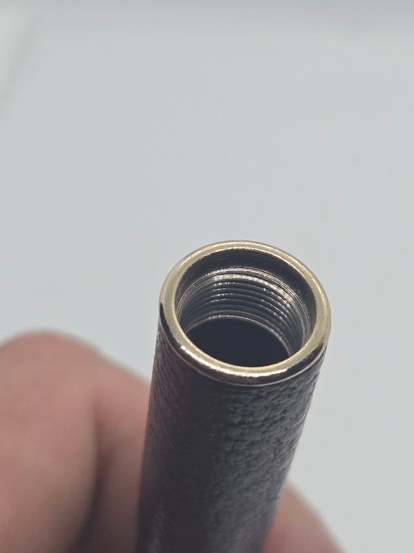 ​【希少】プラチナ万年筆 18K レザー貼り 臙脂（エンジ）色 細軟字