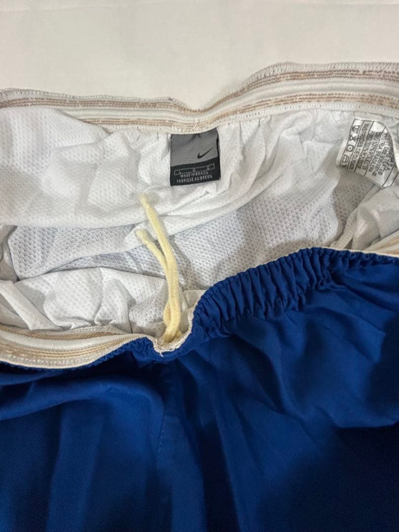 超貴重‼️ ブラジル代表　選手実使用TRパンツ　ブルー　US・L