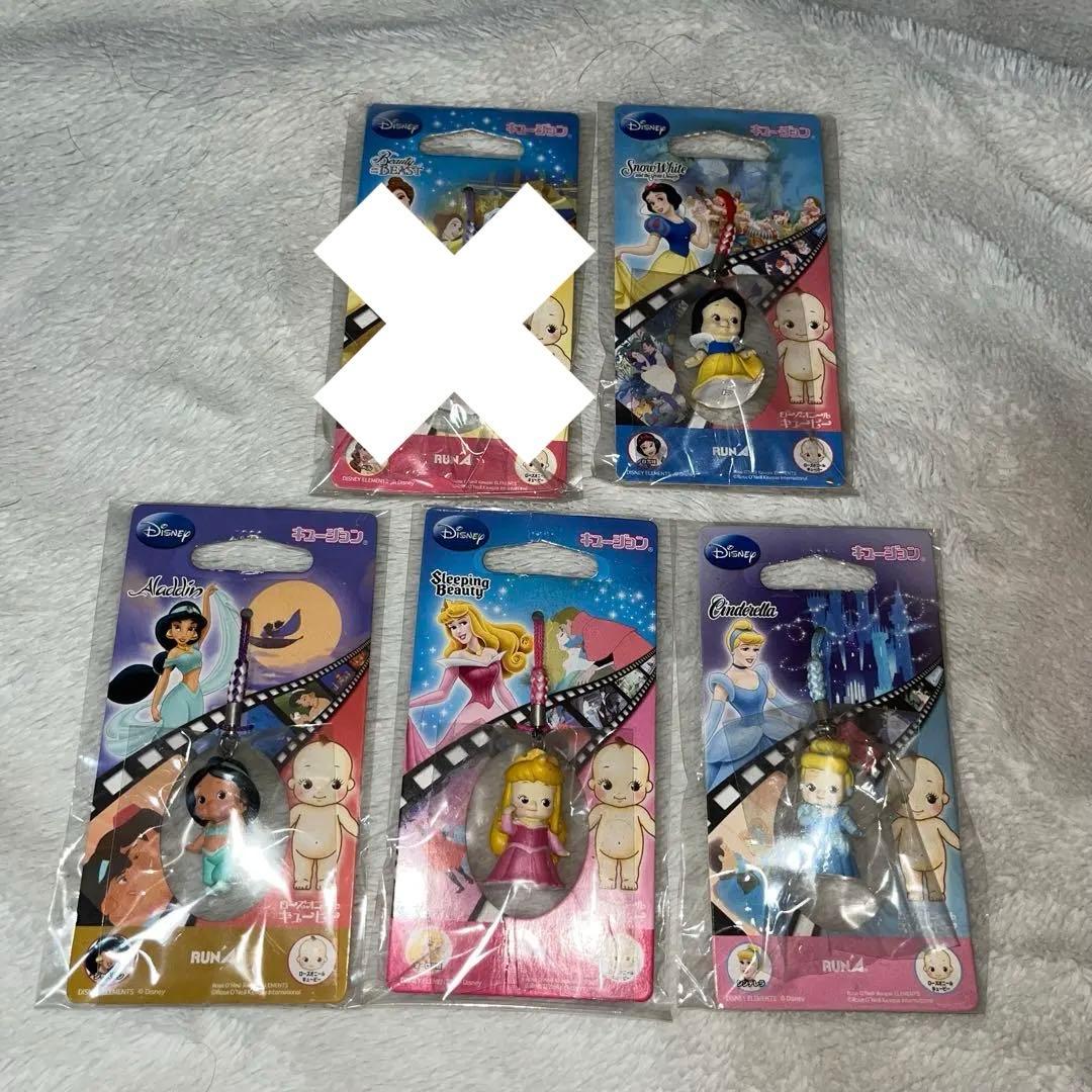 バラ売り可◎ キュージョン ディズニー プリンセス 根付ストラップ まとめ売り