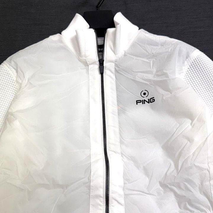 新品 PING ピン ゴルフ 高機能 ドッキング ブルゾン ジャケット 白 LL