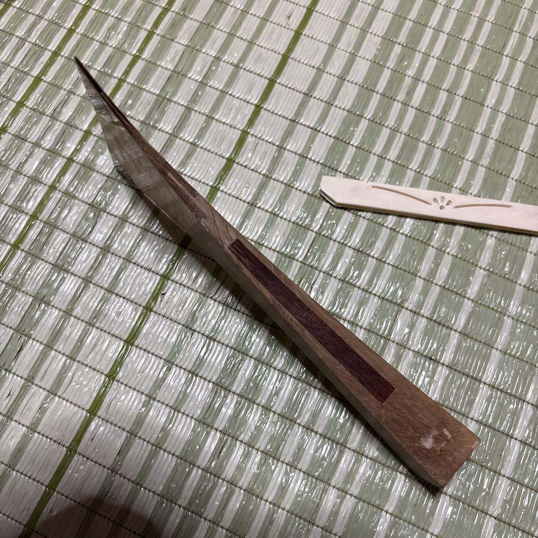 三味線　撥　バチ　鼈甲　べっこう　木製　明石