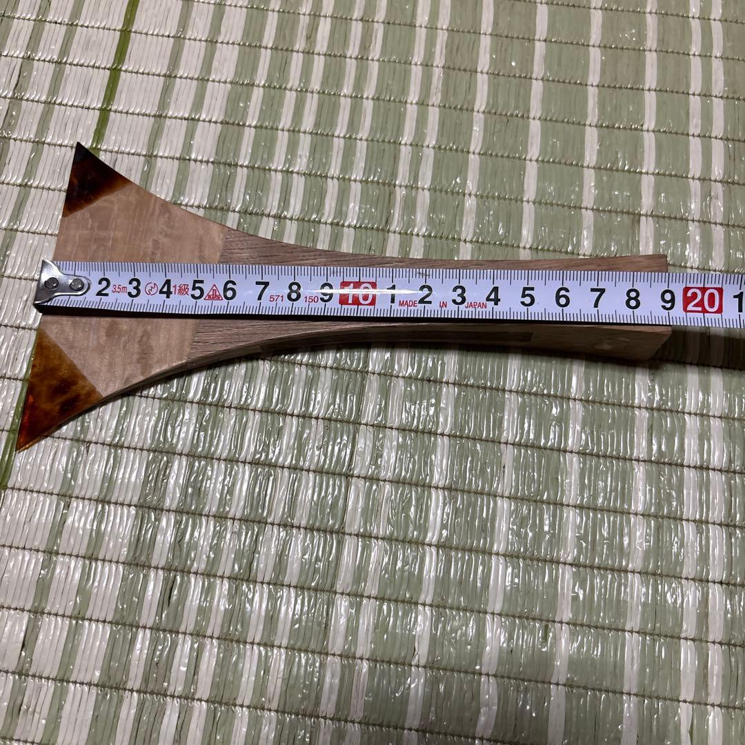三味線　撥　バチ　鼈甲　べっこう　木製　明石