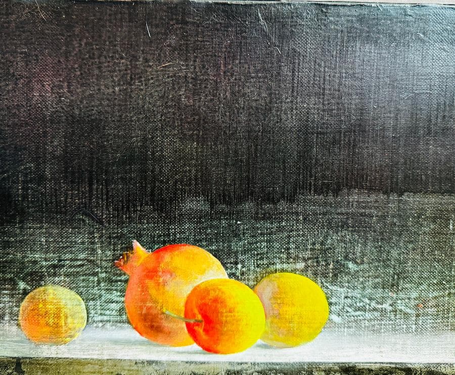 2001年 藤井武 油彩 F22号 縦24cm 横66cm 世界に1枚の絵