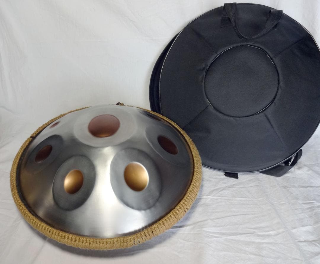 ハンドパン ミニサイズ 中華製 Gマイナー 9音 美品 ステンレスHANDPAN