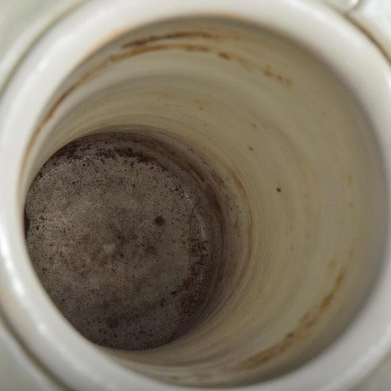 瀬戸焼　古瀬戸　大日本宇兵製　染付　透かし花入　M　R7763