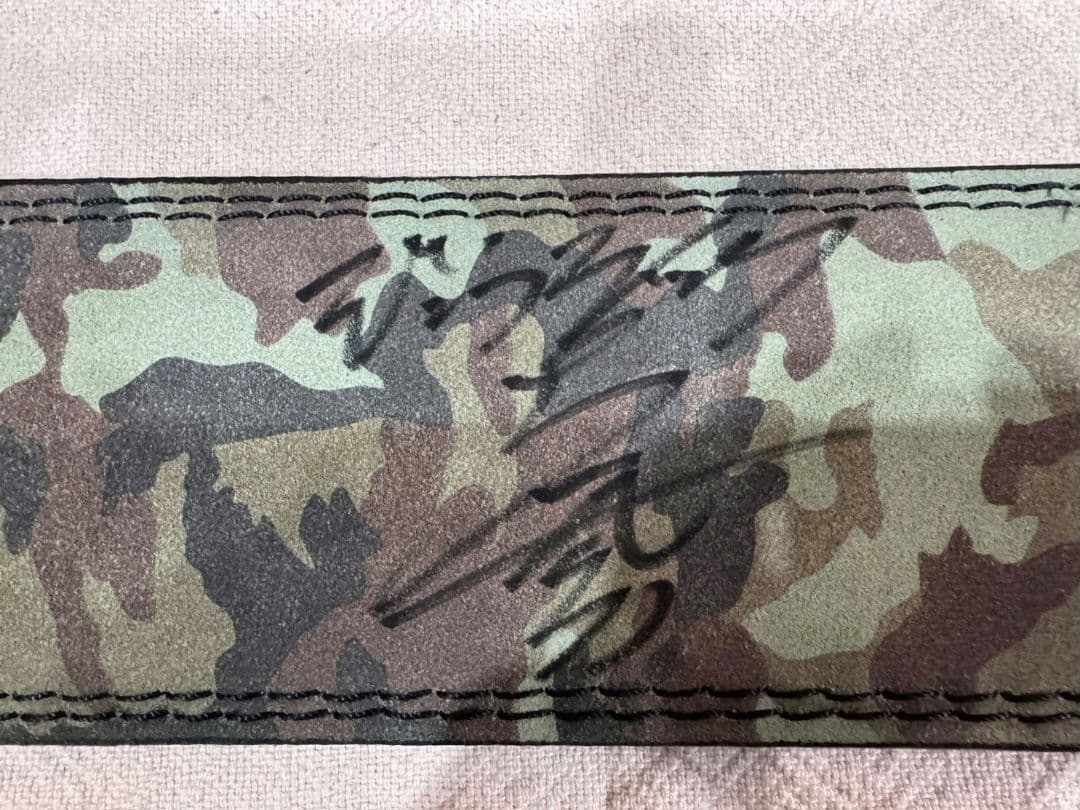 直筆サイン入りジュラシック 木澤 レバーアクション パワーベルト Mサイズ　2