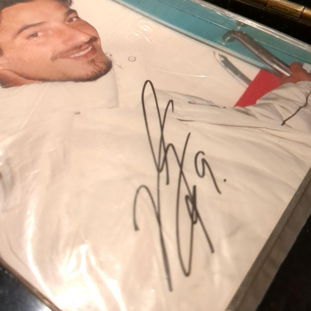 【希少・当選品】名古屋グランパス ヴァスティッチ 直筆サイン入り写真 月刊グラン