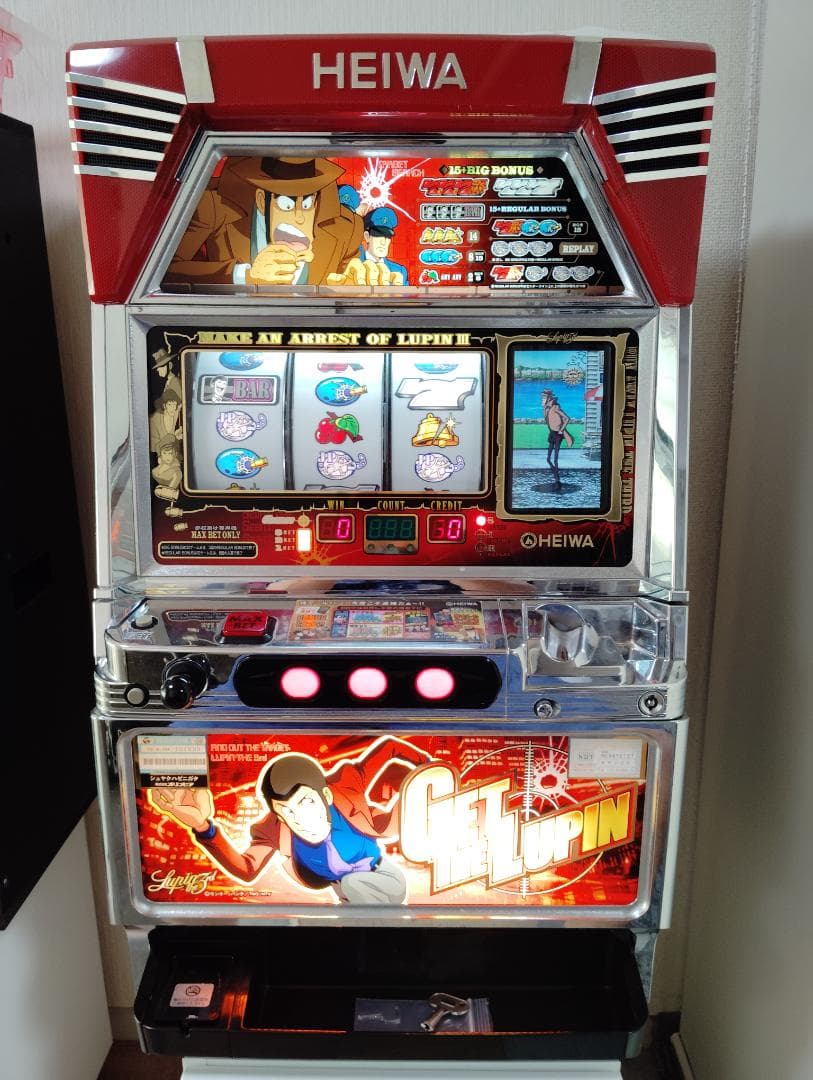 パチスロ　実機　主役は銭形　4号機