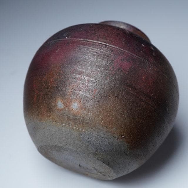 市野信水　丹波焼〆茶入　共箱　茶道具　茶器　濃茶　兵庫県　立杭