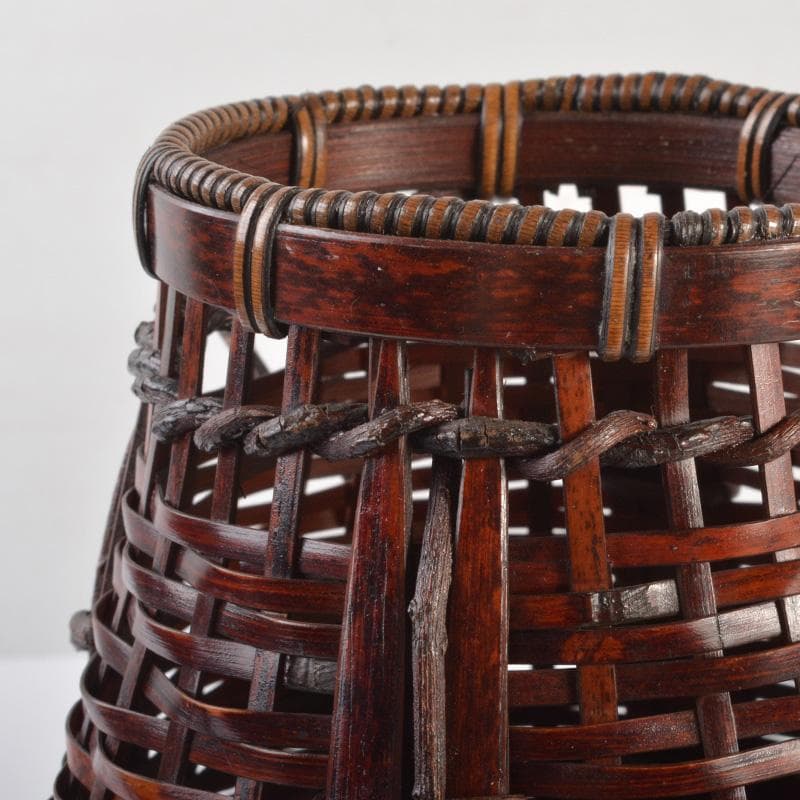 茶道具　竹玄作　花篭　竹篭　花入　N　6391