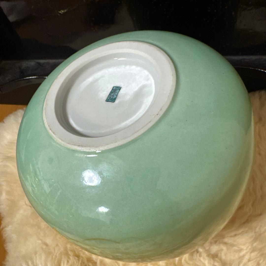 吉田美統 金色装飾陶器花瓶 日本製 日本工芸 美術品