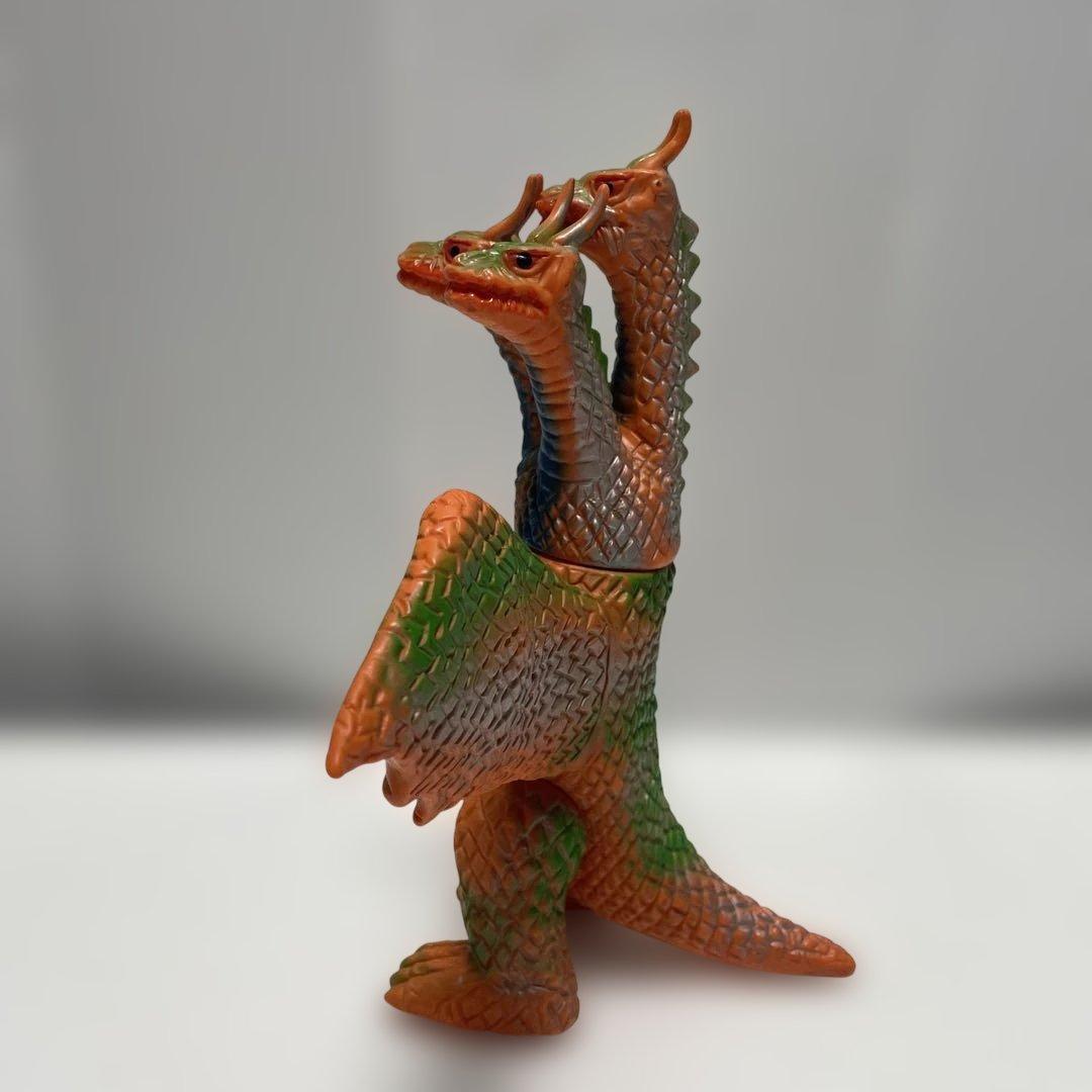 【希少品】当時物 ブルマァク キングギドラ スタンダードサイズ ソフビ