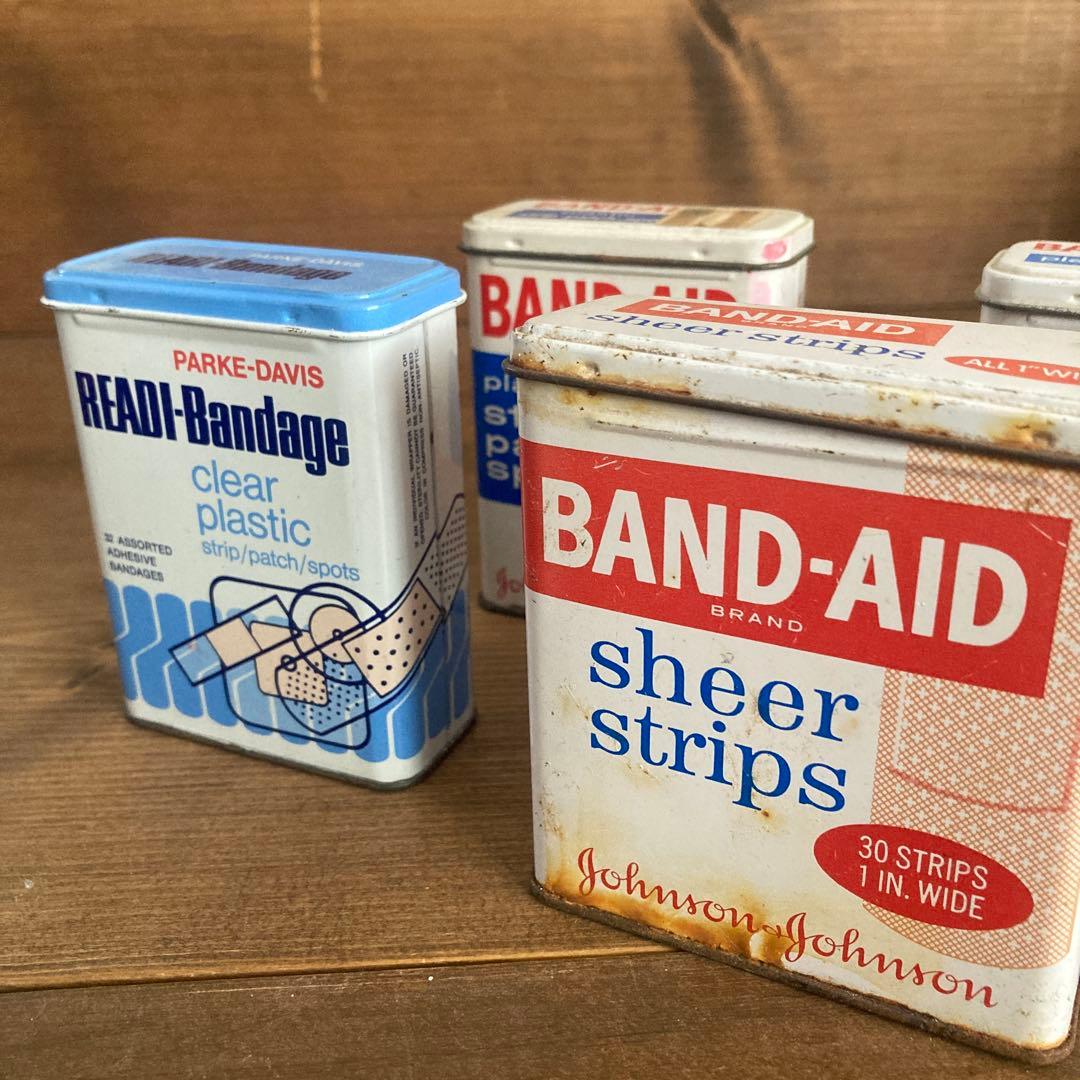 US Vintage ジョンソン&ジョンソン　バンドエイド缶60's 70's