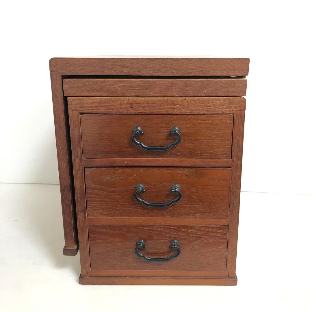 文机　折りたたみ机　アンティーク　和モダン　インテリア