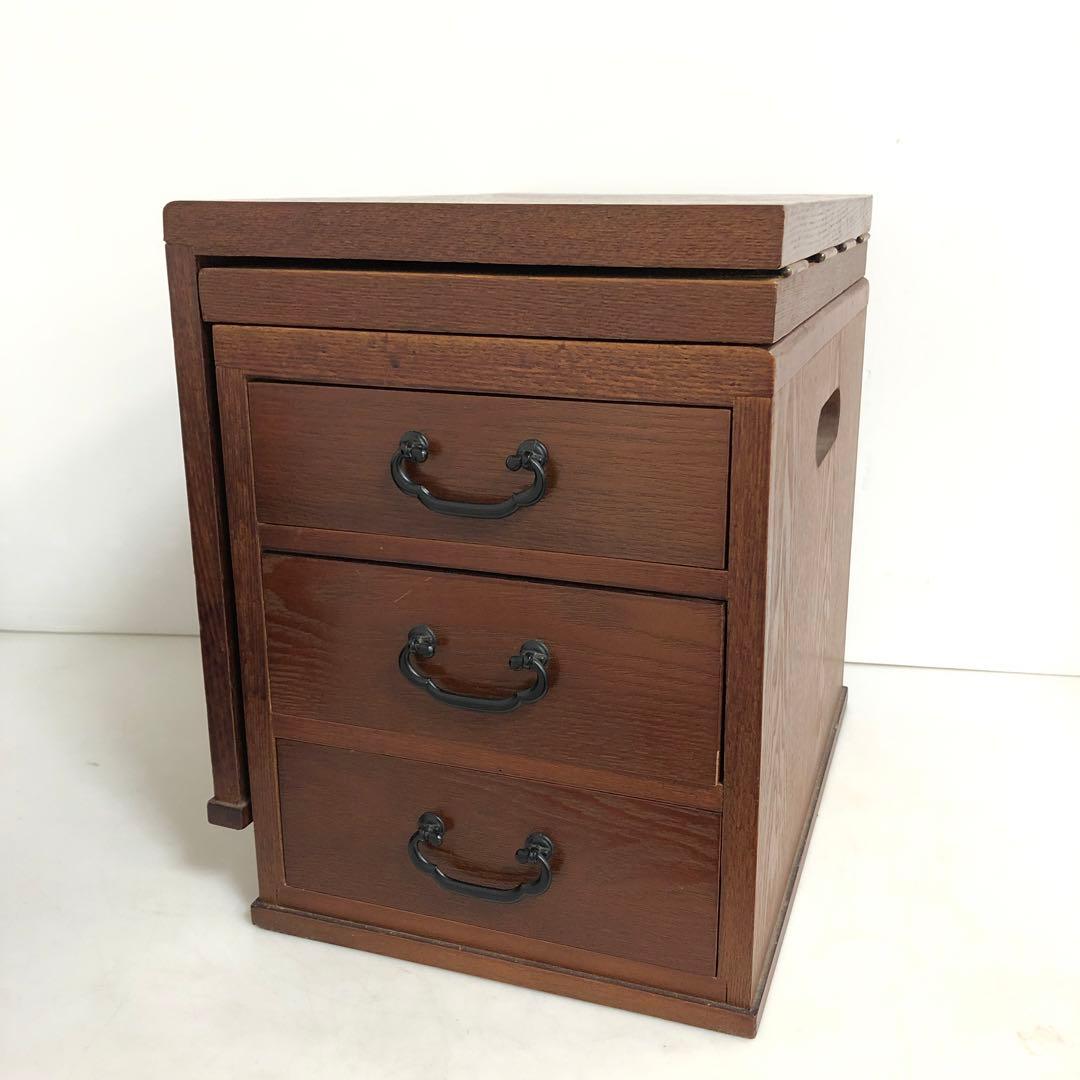 文机　折りたたみ机　アンティーク　和モダン　インテリア