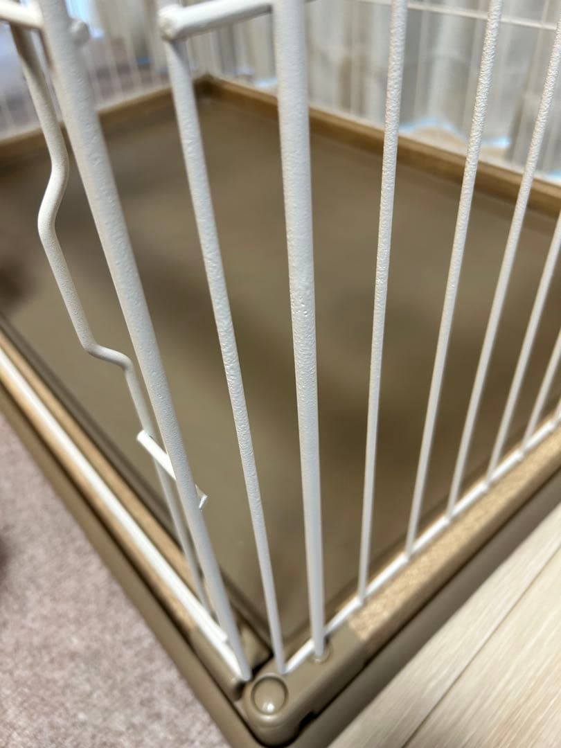 【引き取り限定(千葉県)】屋根付ウッディサークル 小型犬用ケージ