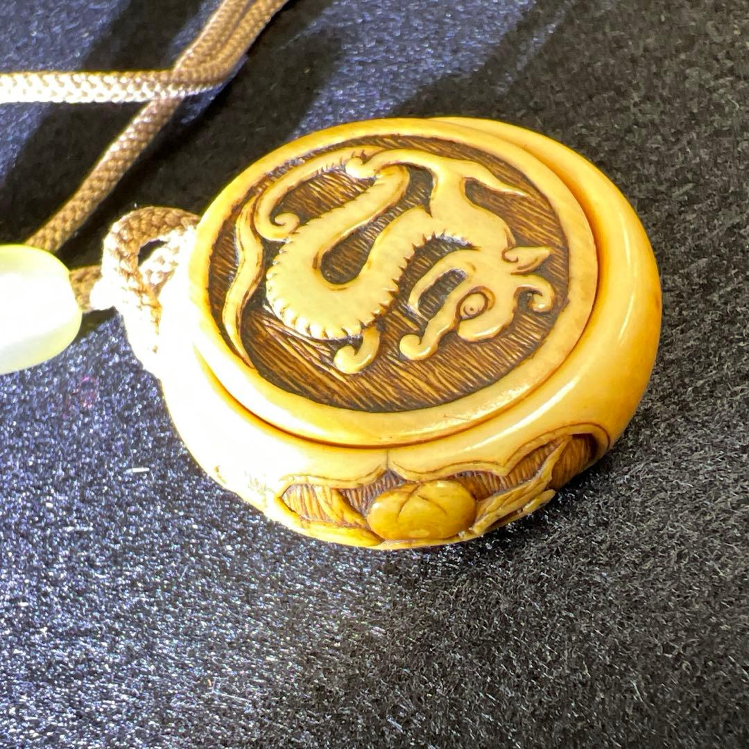 在銘　極上蒔絵　饅頭根付印籠　40g 東Y7-1219☆2Fチコチル