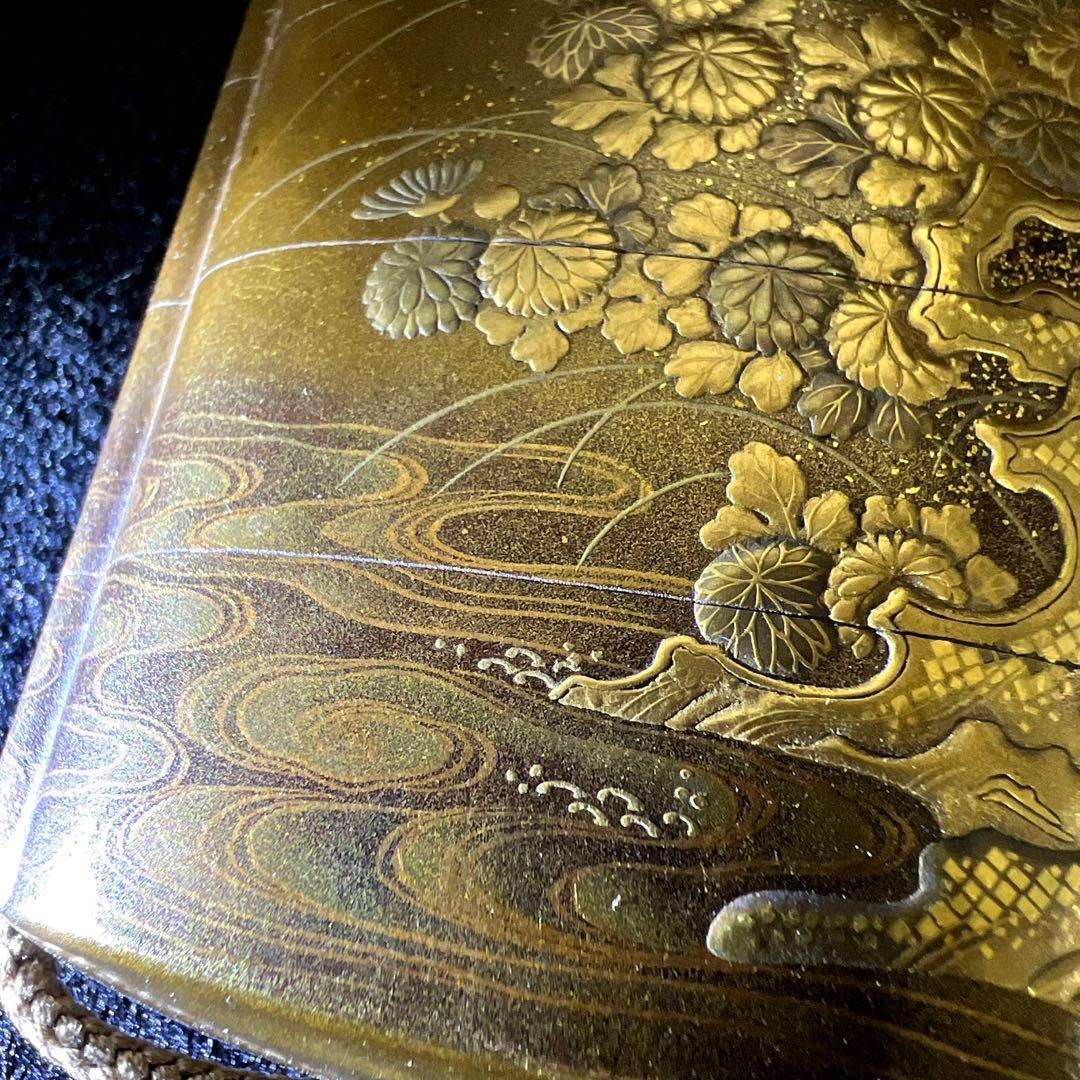 在銘　極上蒔絵　饅頭根付印籠　40g 東Y7-1219☆2Fチコチル