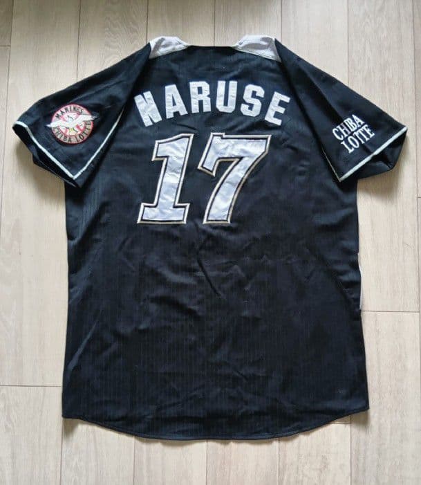 【当時物】千葉　ロッテ　マリーンズ　成瀬　ビジター　ユニフォーム　デサント　M