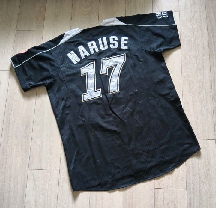 【当時物】千葉　ロッテ　マリーンズ　成瀬　ビジター　ユニフォーム　デサント　M