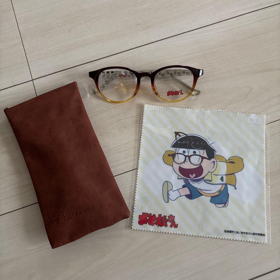 おそ松さん コラボメガネ 十四松 オリジナルメガネ拭き
