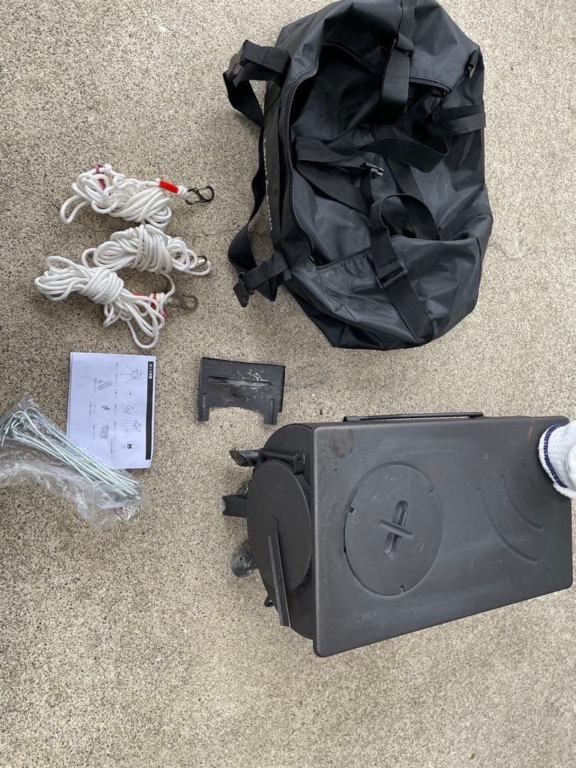 LandField 薪ストーブ 折り畳み 煙突 収納バッグ付