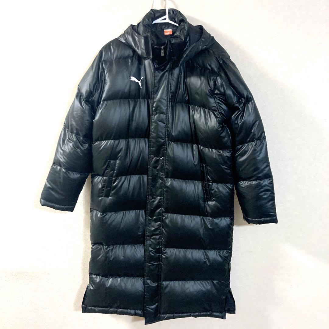 【極美品✨】PUMA プーマ ベンチコート ロングダウンコート ワンポイントロゴ