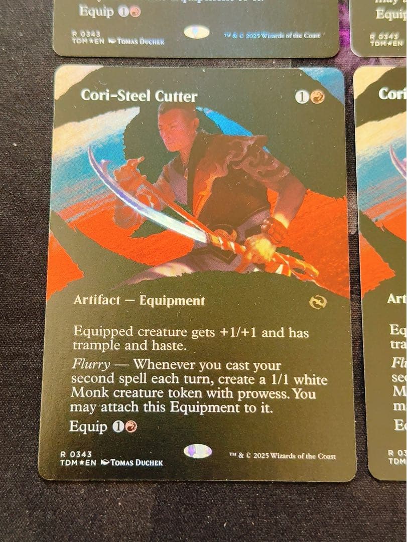 【ショーケースfoil】コーリ鋼の短刀　英語　4枚セット