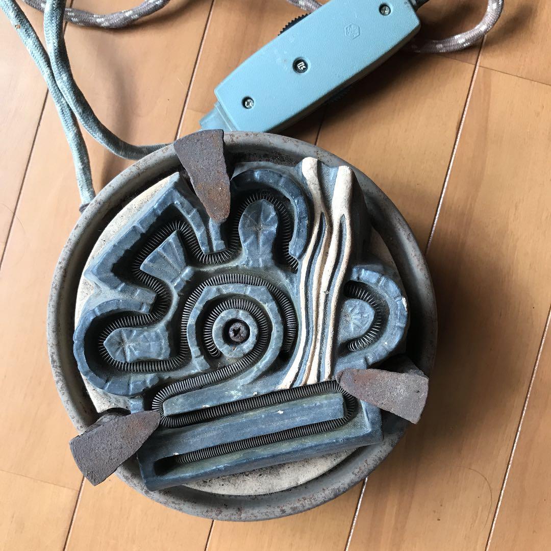 茶釜　鉄釜　炭型電熱器