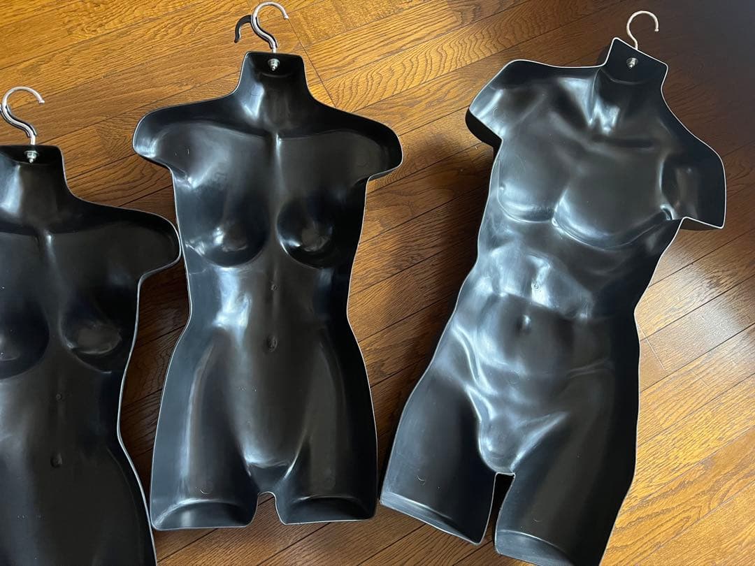 【新品未使用】ブラックマネキンハンガー　5体セット